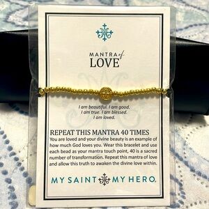 My Saint My Hero Mantra of Love bracelet